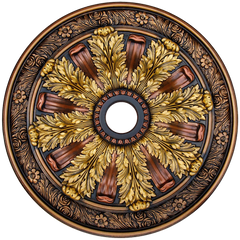 Fine Art Deco 24236 Hand Painted Ceiling Medallion 30 In