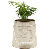 MyGift French Country Vintage Garden Decor Bucket