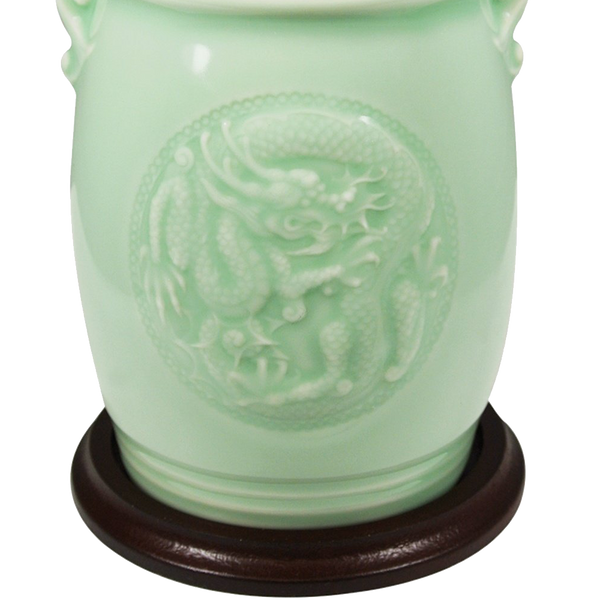 Wrapables Gifts and Decor Chinese Dragon Ceramic Vase